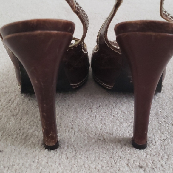 Carlo's Santana, sling back peep toe heel - Picture 5 of 6